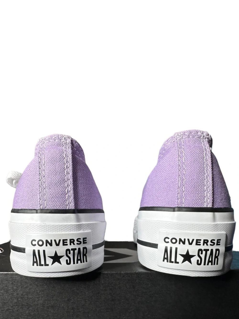 Converse Lavender Platform Low Top Sneakers - Picture 7 of 7
